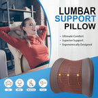 Lumbar Support Pillow for Car, Car Seat Back Support for Driving | Memory Foam Car Lumbar Support for Driving, Car Back Cushion, Adjustable Straps, Lower Back Pillow, Breathable 4D Mesh, Brown