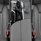 2 Pack No Drop Car Seat Gap Filler Guard, Stopper/Catcher to Fill the Gap between Seat and Console Black Car Crevice Inbetween Blocker Plug Space Pad X01