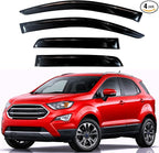 KPY Rain Guards Fit for 2018-2022 Ford Ecosport, Out-Channel Window Visors Vent Wind Deflectors 4PC, Car Accessories for 18-22 Ecosport