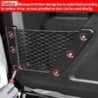 2PCS Front Door Storage Pockets for Ford Bronco Accessories 2025,Side Organizer Box Insert Cup Holder fit Bronco 2/4-Door 2021 2022 2023 2024 Replacement Expansion Interior Accessories