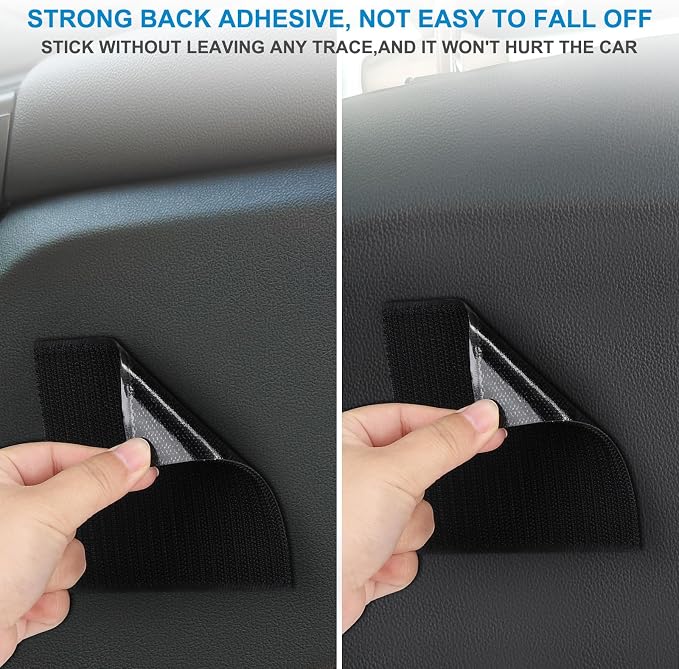 Car Seat Side Pocket Organizer, PU Leather Pouch Bag for Car Seat, Door, Window, Console, Registration Wallet Cards Trash Phone Sunglasses Holder Pocket for Auto
