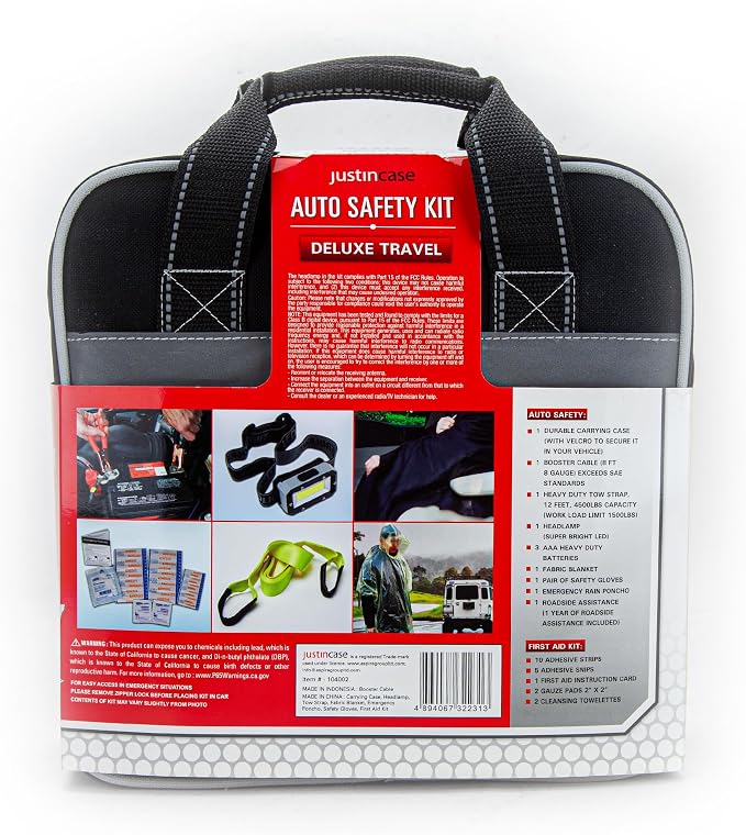 Deluxe Auto Safety Kit with 365 Days of Roadside Assistance