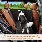 Half Dog Car Seat Cover for Back Seat - Waterproof Dog Half Hammock for Cars,Scratchproof Pet Backseat Protector,Perdurable,Non-Slip Booster Seat for Small,Medium and Large Dogs