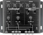 3-Way Active Crossover with Bandpass Filter (XV-3-V15BP), Multiplier Switch, Compact, Power LED Indicator, Subwoofer Bass Boost, Custom Installation, Remote Bass Knob