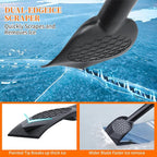 3-in-1 Ice Scraper for Car Windshield,25.8 inch Emergency Snow Shovel with 5.2inch Shovel Blade,Detachable Snow Scrapers with Ergonomic Soft Foam Grip for Cars, Trucks, SUVs, Vehicle(Orange)