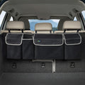Hanging Trunk Organizer for SUV – Backseat Car Storage Bag, Large Collapsible Backseat Trunk Organizer with Adjustable Straps, Space Saving Car Organization Accessories for Truck MPV Van