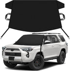 Car Snow Cover Compatible for Toyota 4Runner | Windshield Cover for Ice and Snow with S-Hook Straps | Heavy-Duty 600D Oxford Winter Car Cover, Waterproof & Anti-Slip