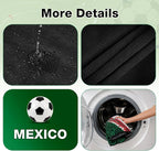 Car Seat Cover Towel, Universal Fit Front Seat 57 x 30 Inch Non Slip Soft Waterproof Absorbent instantly Sweat Protector, for Gym Workout, Swimming, Beach, Soccer, Pet travel (Mexico Soccer Style)