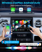 Car Radio for Ford F150 2009-2014: [4Core 64G ROM] 9 inch HD Touchscreen Stereo with Wireless CarPlay Android Auto GPS 5G WiFi FM RDS DSP SWC Mirror Link, Free Backup Camera (Only fit Manual AC)