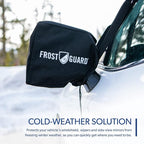 Vortex | Winter Windshield Cover for Ice and Snow, Standard Size (Winterwoods, Red) - Wiper Blade + Side Mirror Covers - Fit-Fast Straps, Security Panels + Storage Pouch - 59 x 41 Inches