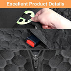 Dog Hammock for Car, 2026 Upgraded 600D Heavy Duty Waterproof & Scratch-Resistant Dog Car Seat Cover, Back Seat Pet Cover for Dogs with Sedan, Trucks and SUVs, Standard, Black All