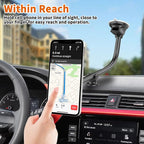 Magnetic Phone Car Mount 14-Inch Gooseneck Long Arm Extension, Universal Windshield Dashboard Industrial-Strength Suction Cup Car Phone Holder for All Cell Phones (Magnetic Phone Mount)