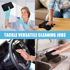 Microfiber Cleaning Cloths for Cars 16 x 16 Inch Ultra Absorbent Car Towels Drying Reusable Cleaning Supplies House Kitchen Window Microfiber Towel(Black,60 Pcs)