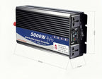 5000 Watt Power Inverter 12V DC to 220V AC Converter, RV Inverter, LED Display with 2 AC Outlets Dual Fans Radiating, for RV, Camp and Home, Electric Tool Pure Sine Wave Inverter (220V, 5000W 12V)