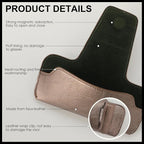 Sunglass Holder for Car Visor, Car Sunglasses Holder Leather, Eyeglasses Holder Glasses Storage Case Visor Accessories