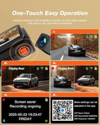 4K Dash Cam Front and Rear, WiFi 6 Dash Camera for Cars, 4K+1080P Dual Dash Camera with APP Control, Night Vision, WDR, G-Sensor, Loop Recording, 24H Parking Mode, Voice Prompt