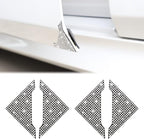 Car Door Corner Edge Guards 4pcs Bling Rhinestone Anti-Scratch Car Door Edge Protector Sticker Door Corner Bumper Sticker(White)