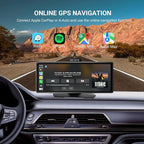 ‌10.26 Inch Wireless CarPlay & Android Auto Car Display with 1080P Dash Cam & Backup Camera All-in-One Smart Car Stereo Free 64GB SD Card
