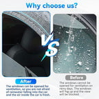 4pcs Front+Rear Smoke Tint Sun/Rain Guard Outside Mount Tape-On Vent Window Visors Compatible with 11-17 X3 F25