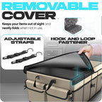 Trunk Organizer For SUV Car Trunk Organizer, Foldable Storage, Car Accessories for Women Men, Collapsible Bag, 600D Oxford, Non Slip Bottom, Straps, Soft Cover (50L)