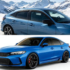 Window Visors Rain Guards for Honda Civic Hatchback 2022-2025 | Black Window Deflectors Vent Visors | Anti-UV & Noise Reduction | Fits 22-25 Civic Hatchback | Truck Accessories-4pcs