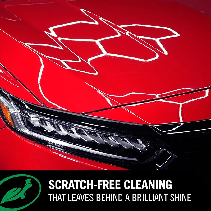 Hybrid Solutions Ceramic Car Wash and Wax, Gentle pH Neutral Car Cleaner with Extreme Water Beading Paint Protection, High Gloss Spot-Free, Car Wax Shine, Fruity Scent, 48 oz (Pack of 1)