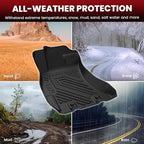 Floor Mats for Subaru Crosstrek 2016-2017/XV Crosstrek 2013-2015/Impreza 2012-2016/WRX 2015-2021,Custom Fit TPE All Weather Floor Liners 1st & 2nd Row for Subaru Car Mats, Black