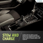 Car Phone Holder & Key Storage Expander for Cupholder - Universal Size Phone Mount for Car - Elegant Design with Easy Installation - Effortless Charging Cell Phone Holder for Car