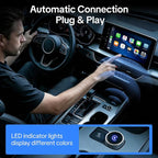 Wireless CarPlay & Android Auto Adapter, 2026 Upgraded 2-in-1 Wireless CarPlay Adapter, Mini Plug & Play, Fast Auto-Connect & No Latency, Easy Setup, Wide Vehicle Compatibility USB & USB-C Port