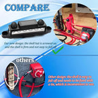 250A Bus Bar 12V Marine 1/4" Power Distribution Block Automotive Busbar Terminal Block,Battery Buss Bar (Pair, Red & Black) 6 x 1/4" Post Terminals