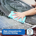 Microfiber Cleaning Cloth, Shop Towels Bulk, 24 Pack Microfiber Towels for Cars, All-Purpose Absorbent Cleaning Rags, Dust Cloth for Automotive, Mechanic, Garage, Bar, 12 x 11 inch