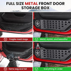 Metal Front Door Pocket Storage Box for Jeep Wrangler JL JLU 4XE 2018-2026 & Gladiator JT 2020-2023 2024 2025 2026 Accessories Door Organizer Storage Molle Panels (Not for Power Seats), 2PCS