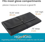 Glove Box Organizer - Insurance and Registration Holder for Car Documents and Paperwork - Expandable Front Seat Organizer with Card Pockets