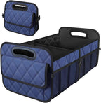 Car Trunk Organizer for SUV, Car Organizers and Storage with Reinforced Handles, Car Accessories for Women/Men 50L Waterproof Polyester Trunk Organizer(Medium, Dark Blue)