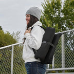 Heated Stadium Seat, Foldable, Lightweight with Carrying Strap, Foam Cushion for Comfort, Adjustable, Back Support, Multi-Functional Use As Stadium Seat or Seat Pad, Black Dyed Solid