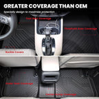 Floor Mats & Backrest Mats & Cargo Mat for Nissan Rogue 2026 2025 2024 2023 2022 2021 (Not Fit Rogue Sport), All Weather TPE Custom Fit Floor Liners Car Mats Accessories, Black