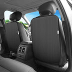 Kick Mats Back Seat Protector, Waterproof Oxford Seat Back Protector, Car Seat Back Protector for Kids, Back of Seat Protector for Kids Feet Car Seat (Black A -2pc)