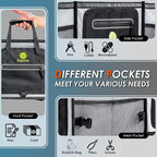 95L Car Trunk Organizer & Storage With 26L Ice Pack, Waterproof Foldable | Trunk Organizers for SUVs & Cars, Car Storage Organizer, Great Gift for Drivers (Gray-M004)