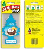 Car Air Freshener | Hanging Tree Provides Long Lasting Scent for Auto and Home | 24 Air Fresheners |Caribbean Colada