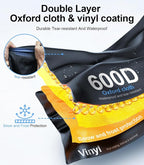 Windshield Snow Cover for Ice & Snow Frost Tesla Model Y/Model 3 — Tailored 3-in-1 Frost & Ice Shield with Mirror Covers & Ice Scraper, Waterproof 600D Oxford + Windproof Design Large Size
