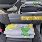Waterproof Back Seat Cover for Dogs and Kids, Car Seat Protector Under Baby Car Seat, Child and Dog Car Seat Cover Blanket for Rear Bench(Sun Flower,Rear Bench Seat Towel)