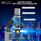 [Apple MFi Certified] iPhone 17 Car Charger Fast Charging, 4.8A USB Power Cigarette Lighter USB-C Car Charge + 6FT Type-C Coiled Cord for iPhone 17/17 Pro Max/16 Pro/15/Galaxy S26/S25/Pixel