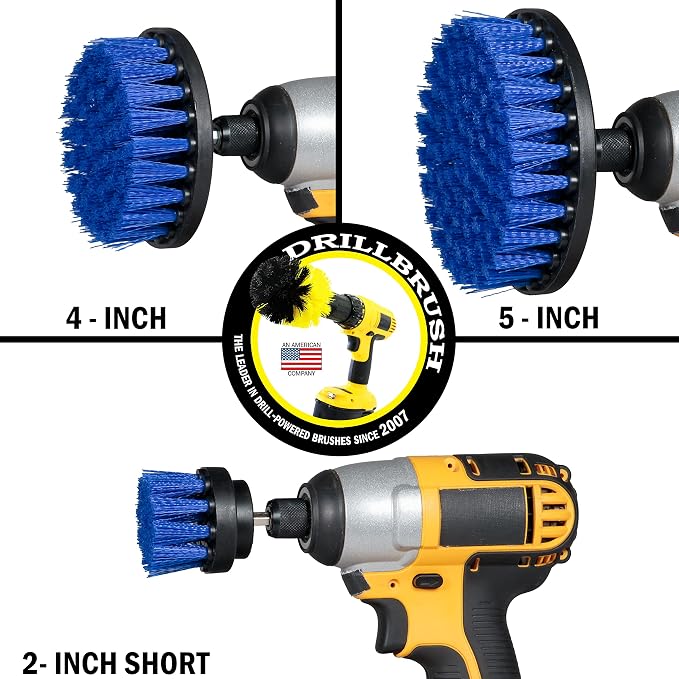 Kayak - Canoe - Yacht - Raft - - Boat Accessories - Fiberglass - Hull Cleaner - Cleaning Supplies - Pond Scum, Oil Residue, Weeds, Barnacles, Oxidation - Spin Brush Kit