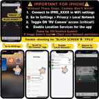 Strong Magnetic Wireless Backup Camera for iPhone Android, WiFi Hitch Camera Rechargeable Battery for Hitch Gooseneck Travel Boat Horse Trailer Truck Camper RV Front Rear View Reverse Back up