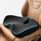 Car Seat Cushion for Long Driving – X Large Memory Foam Seat Cushion for Sciatica & Tailbone Pain Relief, Orthopedic Coccyx Cushion with Non-Slip Bottom, Back Pillow for Car, Truck (Gray)