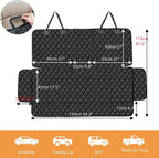 Dog Car Seat Cover for Back Seat,Car Seat Protector for Dogs Nonslip Water Proof Universal Fit Dog Car Seat Cover for ISOFIX Truck SUV(Large,Black)