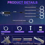 Smart Car LED Interior Lights with USB Port, LED Strip Fiber Optic Lights, Wireless App Control, Sync to Music, Car Accessories Gifts for Women and Men, 5 in 1