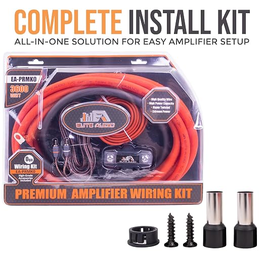 0 Gauge Amplifier Wiring Kit, 3600W CCA Amp Install Kit – EA-PRMK0