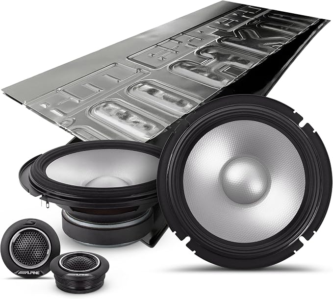 S2-S65C, S Series 6.5" 2-Way Hi-Res Speakers + Sound Damping Kit Bundle