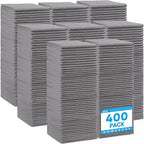 Grey Microfiber Cleaning Cloth 400 Pack, Microfiber Towel for Cars, Lint Free, Scratch-Free, Highly Absorbent, and Cleaning Rags for House, Window and Glass, Cars, TV Screen 11.5 X11.5 inch
